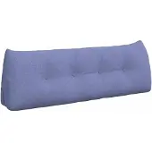 vidaXL Rücken Kissen Jeans blau 140 x 24 x 50 cm Stoff