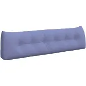 vidaXL Rücken Kissen Jeans blau 180 x 24 x 50 cm Stoff