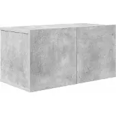 vidaXL 6-tlg. TV-Schrank-Set Betongrau Holzwerkstoff