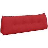 vidaXL Rücken Kissen Rot 140 x 24 x 50 cm Stoff