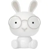 Luxus Europe - Nachtlampe Kinderzimmer Bunny Weiß - Draadloos LED Nachtlampje Kinderen - USB-C Oplaadbaar