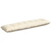 vidaXL Rücken Kissen Creme 180 x 50 cm Cordstoff