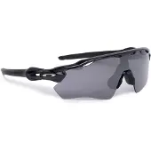 Oakley OO9208 RADAR EV PATH Herren-Sonnenbrille Halbrand Monoscheibe Kunststoff-Gestell, schwarz