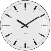 Karlsson - Wanduhr Realista Dome - Weiß - 35x35x35cm