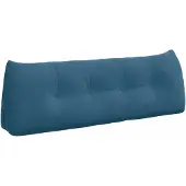 vidaXL Rückenkissen Blau 140 x 24 x 50 cm Samt 42014515
