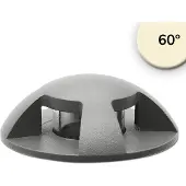 ISOLED LED Bodeneinbaustrahler, rund 4SIDE 60mm, schwarz, 12-24V, IP67, 3W, 60°, warmweiß
