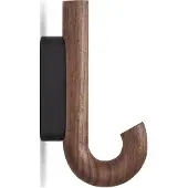 Gejst Hook Kleiderhaken Mini Walnuss/Schwarz - , Holz, Metall