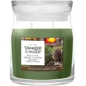 Yankee candle Balsam & Cedar Fireside Signature Medium Jar 368g 2-Docht