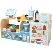 Melissa & Doug - Cool Scoops Ice Creamery Wooden Counter