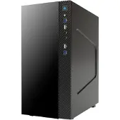 ITek SMALLCOM-G, Mini Tower, PC, Schwarz, micro ATX, Mini-ITX, 14 cm, 26 cm