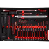 Ks Tools Hammer- / und Meißel-Satz in Schaumstoffeinlage, 22-tlg.