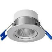 Opple LED-Einbauspot Chiara 541003410800 IP44 6W 450lm 2700K DA68 alu schwenkbar