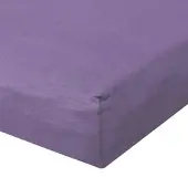 TRAUMSCHLAF Zwirn-Jersey Elasthan Spannbetttuch De-Luxe 90x200 - 100x220 cm | lila - lila