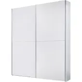 Die Möbelfundgrube Schwebetürenschrank weiß 170 cm - TIME