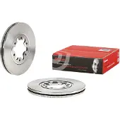 Brembo Bremsscheibe Vorderachse Belüftet [Hersteller-Nr. 09.A862.10] für Ford, Mazda