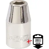 Ks Tools 918.1266-E 1/2" Bit-Adapter-Stecknuss,für Bits 5/16", auf Hänger