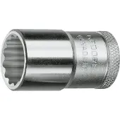 Gedore Steckschlüsseleinsatz D 19 1/2 Zoll 12-kant SW 14mm L.38mm