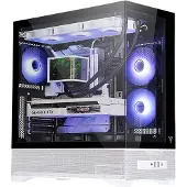 ITek SHOWBUI 37B, Tower, PC, Schwarz, Weiß, ATX, micro ATX, Mini-ITX, Metall, Gaming