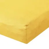BETTWARENSHOP Jersey Spannbetttuch Ultra-Stretch 120x200 - 130x220 cm | sonne - gelb