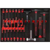 BRILLIANT TOOLS KS TOOLS Hammer- / und Meißel-Satz in Schaumstoffeinlage, 20-tlg ( 811.0020 )