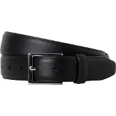 Hackett London für Herren. HM4100066 Feather Edge Gürtel schwarz (40), Lässig, Leder