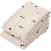 Liewood Lewis Musselintuch 2er-Pack, Mini Whale/Sandy
