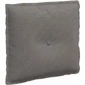 vidaXL Rückenkissen Hellgrau 50 x 45 cm Cordstoff