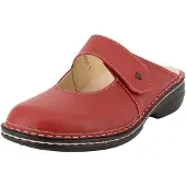 Finn Comfort Damen Pantolette Stanford, Rot, Leder, NEU - Damenschuhe Pantolette / Zehentrenner, Rot