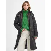 Barbour Jacke Women Long Cannich Wax Olive Classic-14
