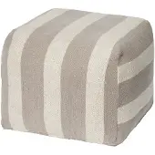 Broste Copenhagen Sigrid Pouf grau/beige