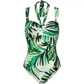 Triumph Badeanzug Summer Palm 10226609 Grün
