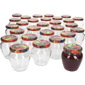 MamboCat 75er Set Marmeladenglas Vaso Orcio 212ml + To63 Deckel Obst
