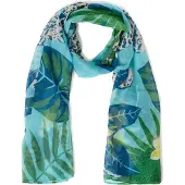 Marie Lund Schal in aqua mehrfarbig - 0003 | Gr.: onesize