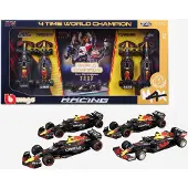 Bburago F1 Red Bull Racing Max Verstappen World Champion Autoset 1:43 4er-Pack