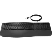 HP 480 Comfort kabelgebundene Tastatur, Volle Größe (100%), Kabelgebunden, USB, Schwarz