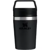 Stanley The Café-To-Go Travel Mug 2.0 8oz, Black 10-12079-014 Thermobecher mit Dreh- und Trinkdeckel, 230 ml