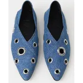 Closed Ballerina Mid Blue Größe: 36 | Ballerinas Outlet | Damen | Blau
