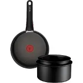 Tefal Pfannen-Set "Ingenio Excellence Fusion" Aluminium Set, 4 tlg. abnehmbarer Ingenio-Griff, Thermo-Signal, stapelbar, Induktion