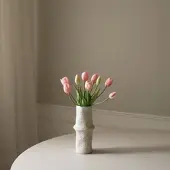 Botané Light Pink Tulip Bouquet Kunstblumenstrauß