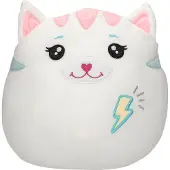 Depesche Ylvi Swoppies - Kuscheltier Katze in Weiß, mit Leuchteffekt 20cm
