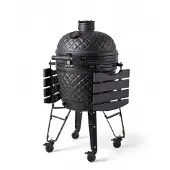 BASTE Kamado Grill XL 23,5 Zoll Keramik Schwarz Fahrbar