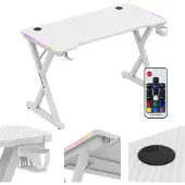 Huzaro Hero 2.3 RGB Gaming Desk white