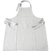 EXKLUSIV HEIMTEXTIL Grillschürze Küchenschürze mit Ofenhandschuh 2teilig im Set weiss/schwarz gestreift