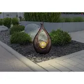 Globo Lighting Solarleuchte Kunststoff bronzefarben, LED