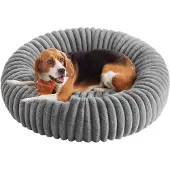 Feandrea Hundebett, großes Katzenbett, 80 cm Hundekörbchen, Hundekissen waschbar