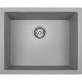 Laveo IBIZA SBI_510U Einbecken-Spüle aus Granit, grau
