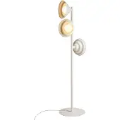 Licht-Erlebnisse Stehleuchte Metall 148 cm Creme G9 3-flammig Modern Stehlampe