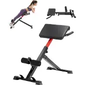 Vevor Roman Chair Super Extension Bench 113 kg Tragkraft Klappbar, Rückenmuskeltraining Trainingsgerät, Home Gym Fitness Gewichtheberbank