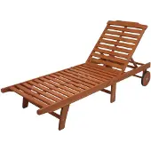 Garden Pleasure Sonnenliege Palm Springs Holz Garten Liege Möbel Relaxliege