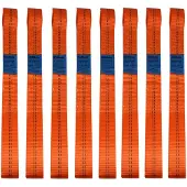 TRUTZHOLM 8 Gurtschlaufen Doppelschlaufe Spanngurt für Motorrad Motorradspanngurt ORANGE
